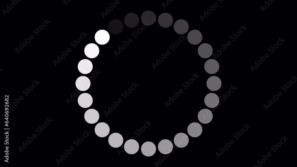 Loading Circle, Video. Loading Animation Icon on Transparent Background ...