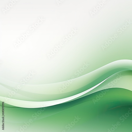 Green wavy background. Green waves on white background.