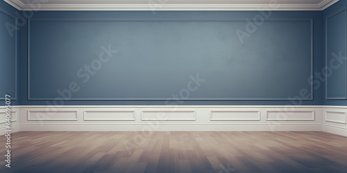 Empty living room with blank wall © digitizesc