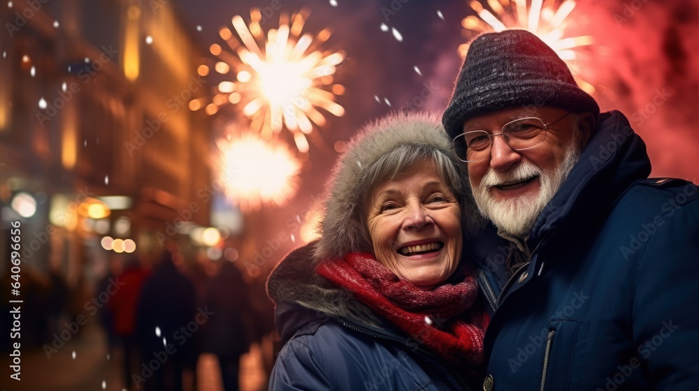 Happy seniors in a happy moment enjoy to celebrate merry Christmas and happy new year, happy retirement concept. Happy seniors in a happy moment enjoy to celebrate merry Christmas and happy new year, happy retirement concept.