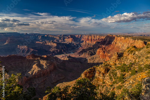 National parks usa southwest grand canyon labyrinth of rock cliffs, terraces, chasms and ravine drilled by Colorado River