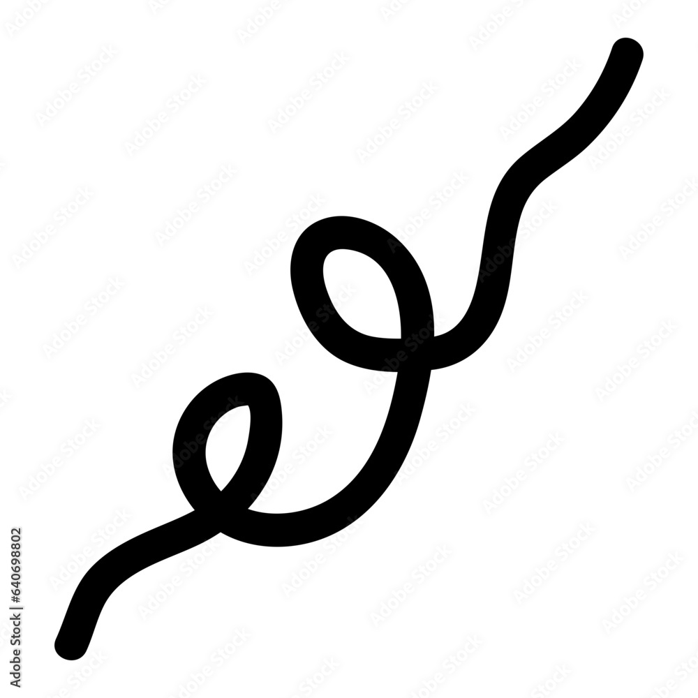 Obraz premium Squiggle abstract line