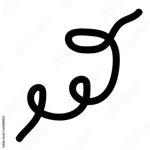 Squiggle abstract line
