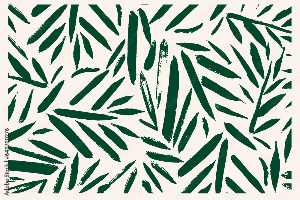 Organic Leaf Pattern. Branch with Leaves Ornamental Texture. Floral Seamless Stroke. Palm Branch Background. Flourish Nature Summer Garden. Tropical Green Ornament. Organic Leaf Pattern. Branch with Leaves Ornamental Texture. Floral Seamless Stroke. Palm Branch Background. Flourish Nature Summer Garden. Tropical Green Ornament.