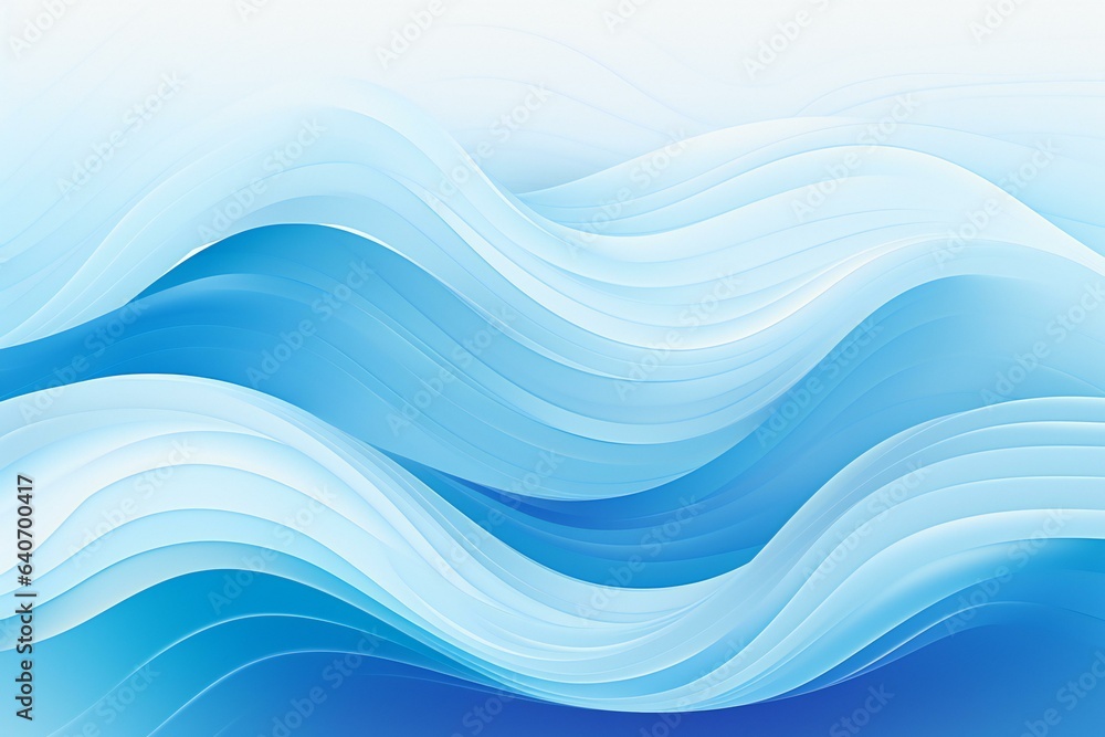 Obraz premium Waves abstract illustration. Wavy ocean abstract Backdrop. Curvy sea waves background.