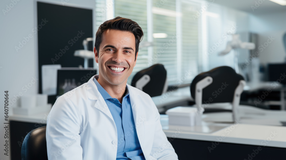 Portrait of a doctor in his office Portrait of a doctor in his office