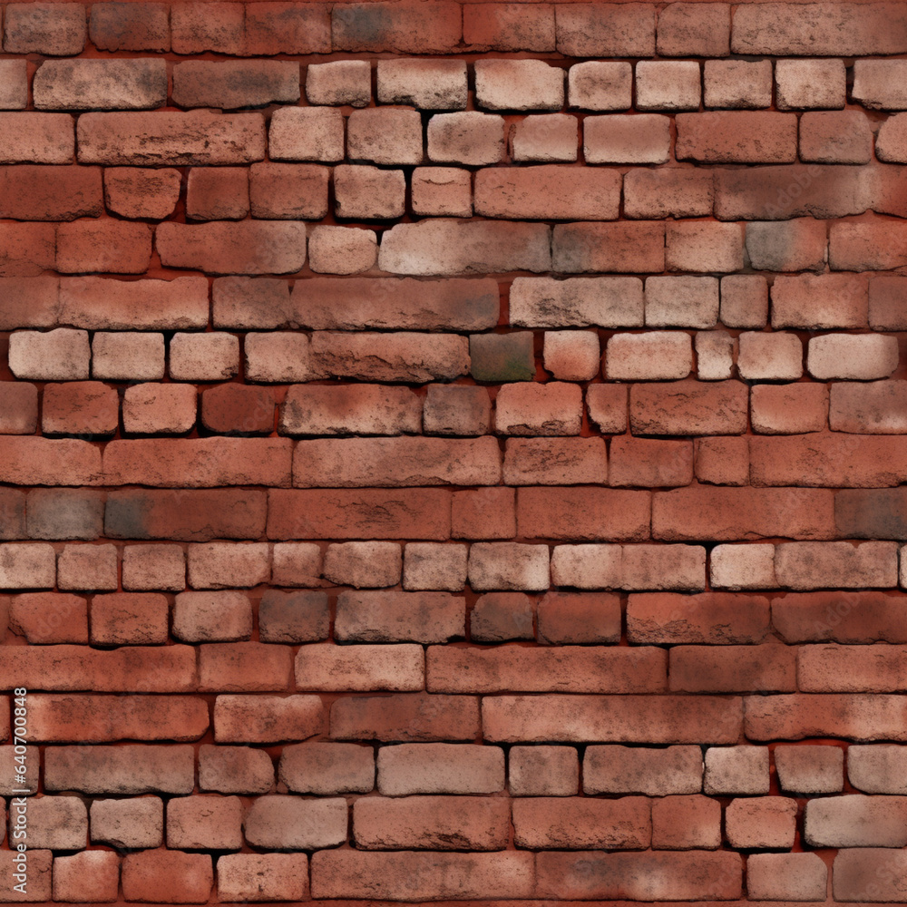 old castle wall texture made from red bricks