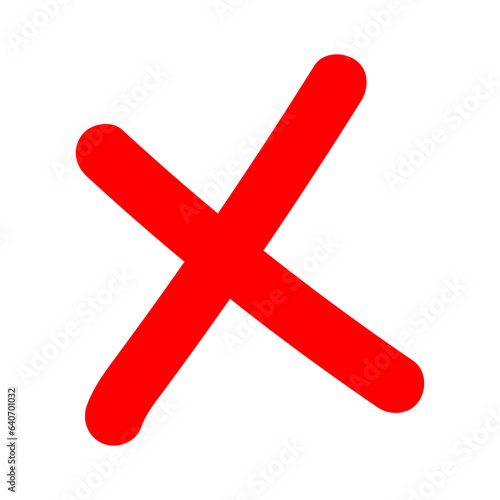 wrong mark or cross icon