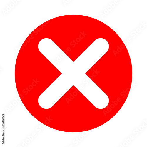 wrong mark or cross icon