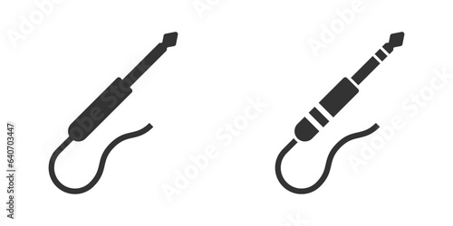 Guitar plug icon. Vector illustration.