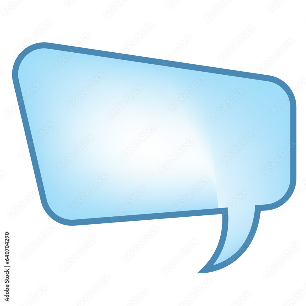 Naklejka premium illustration of a speech bubble, speech bubble, talk balloon, cloud, bubble, speech, vector