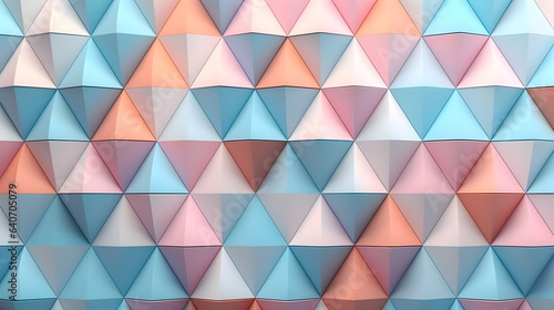 Minimalist wallpaper Abstract Triangle Mosaic in Pastel Colors 3