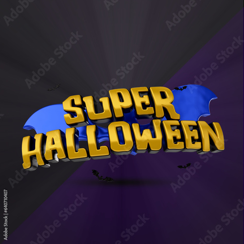 selo 3d ''super halloween''.