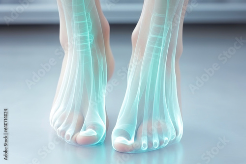 Detailed X-Ray of Foot: Medical Imaging Close-Up