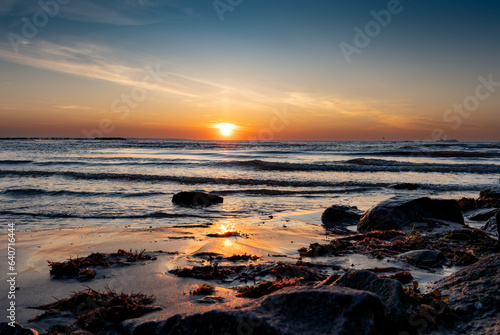 sunset on the beach