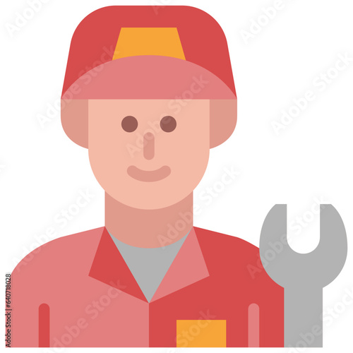 mechanic flat icon