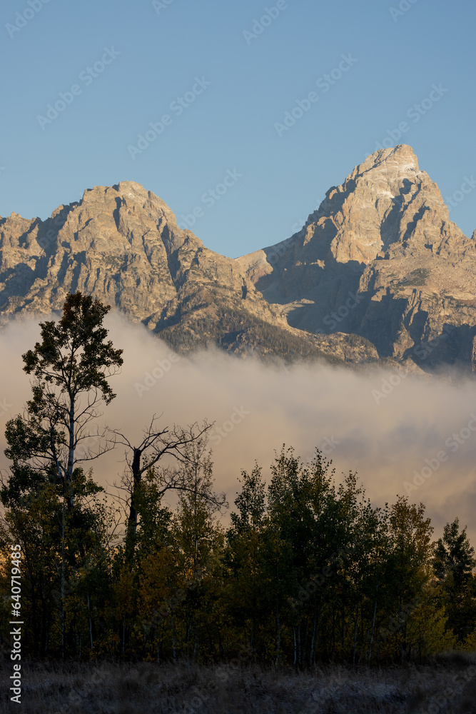 Scenic Autumn Landscape of the Teton Range Wyoming Scenic Autumn Landscape of the Teton Range Wyoming