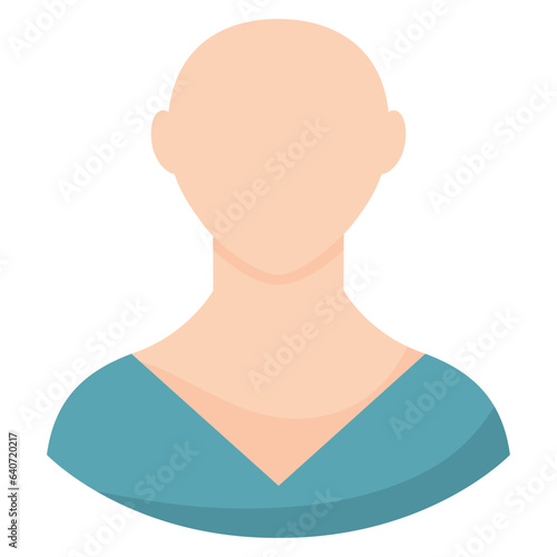 Isolated colored faceless avatar character Vector