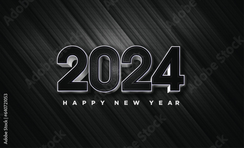 Happy new year 2024 background illustration.