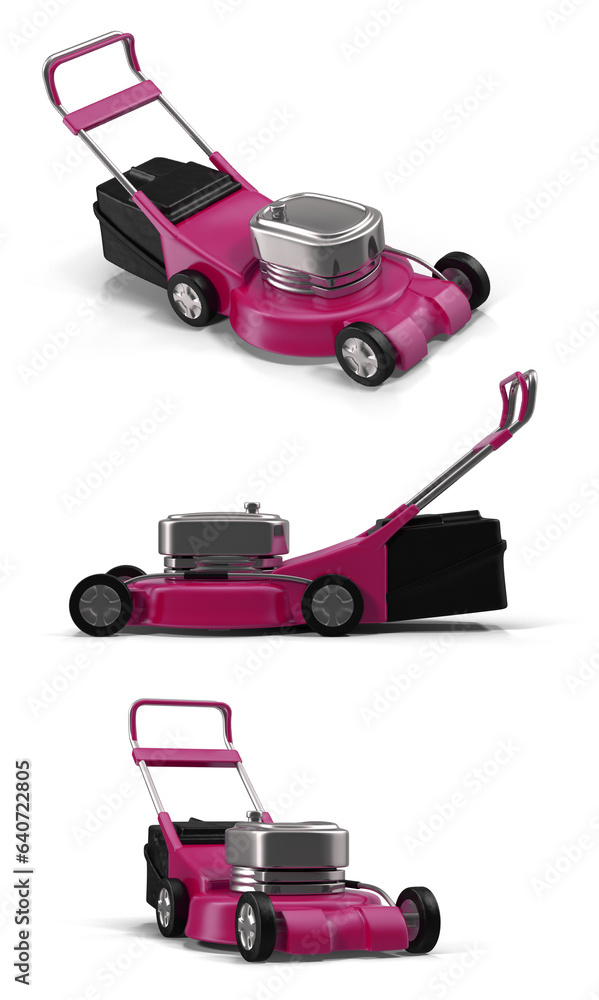 lawnmower isolated on transparent background