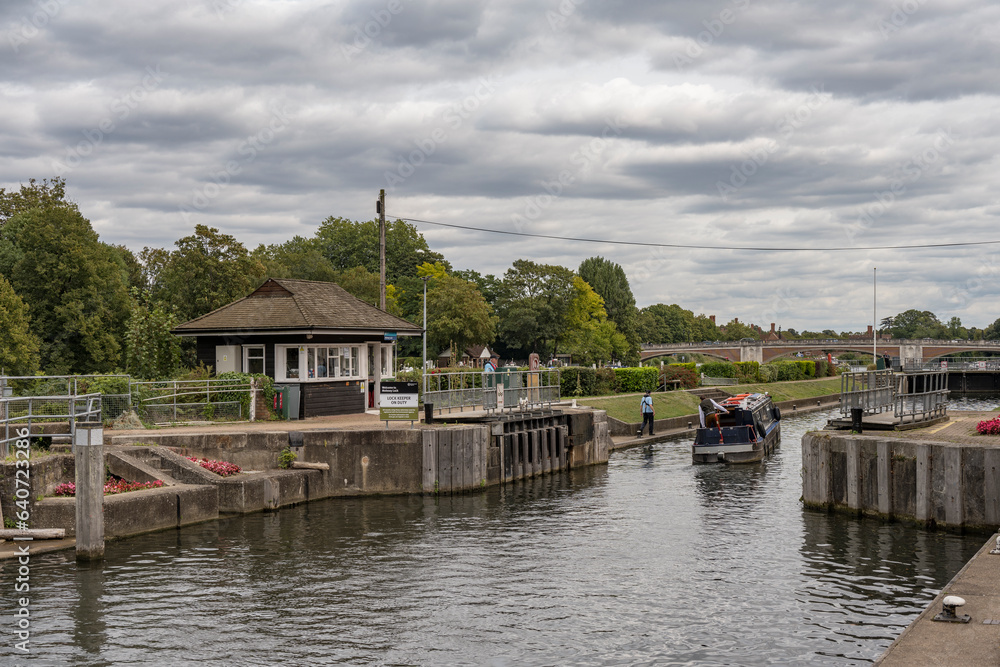 Molesey Lock near Hampton Court Bridge