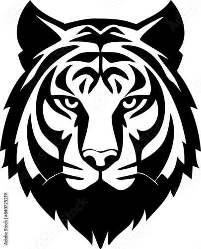 Simple tiger head logo 