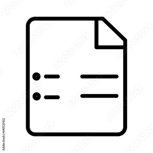 Contract Paper Book Outline Icon