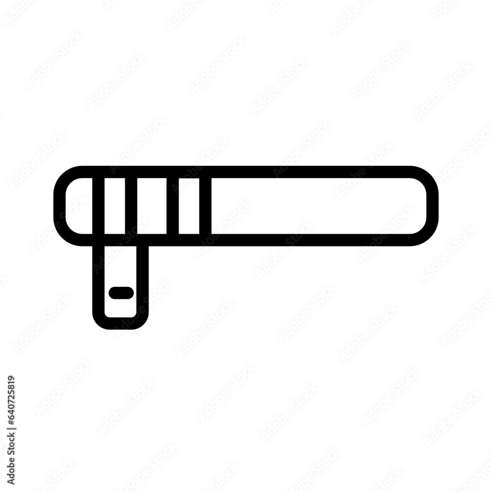 Fototapeta premium Baton Cop Police Outline Icon