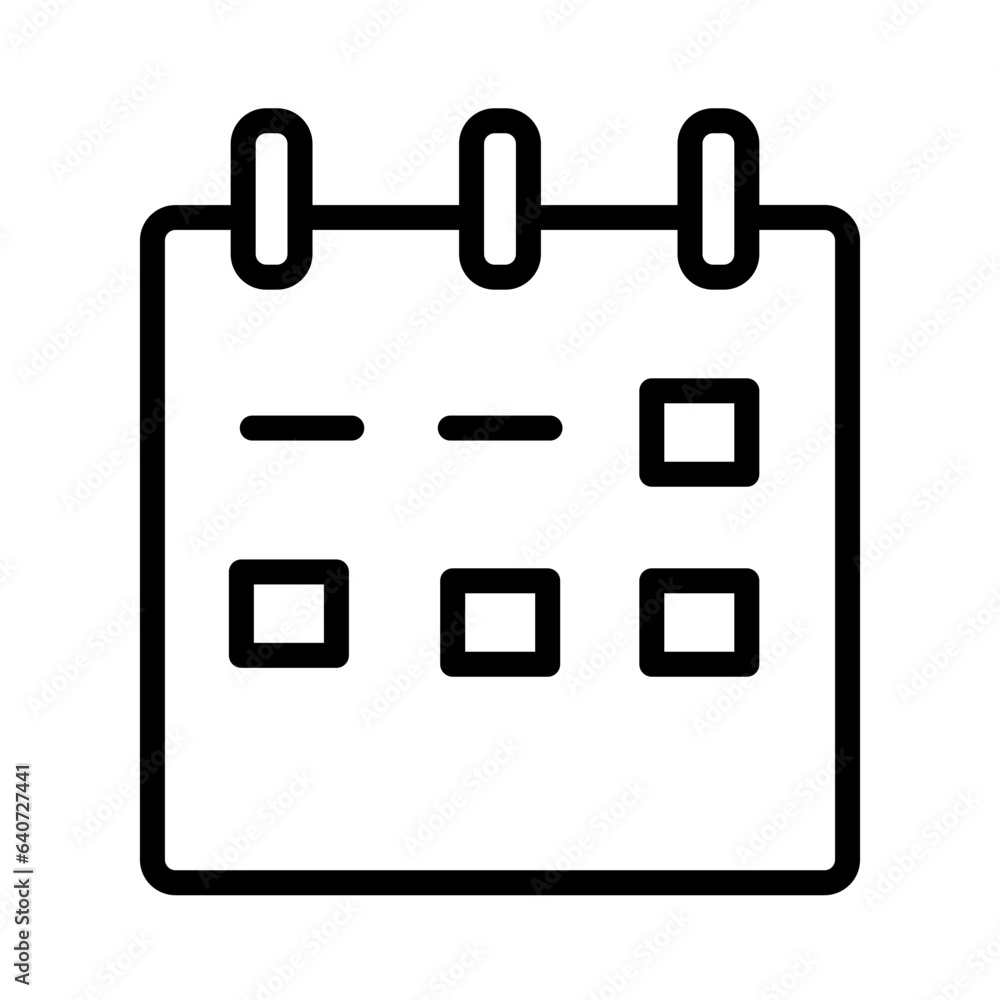 Calendar Content Event Outline Icon Calendar Content Event Outline Icon