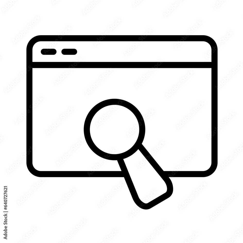 Search Seo Website Outline Icon Search Seo Website Outline Icon