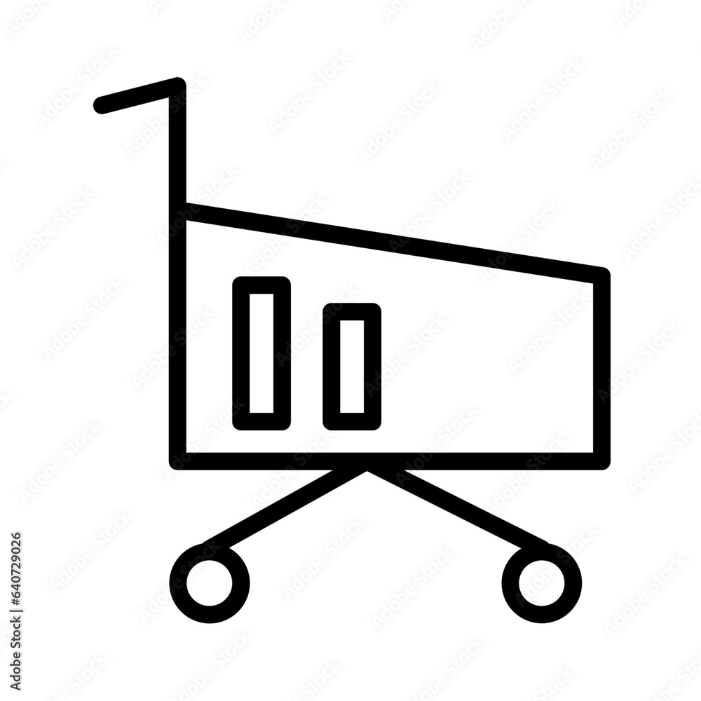 Cart Seo Store Outline Icon Cart Seo Store Outline Icon