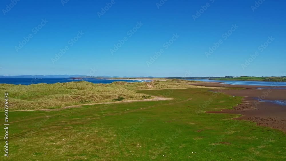 Aerial view of the coast of Streedagh Point. Connacht, Ireland Aerial view of the coast of Streedagh Point. Connacht, Ireland