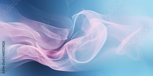 Abstract smoky background, beautiful light blue backdrops with smoke trails of soft pink texture, fantasy futuristic concept design.