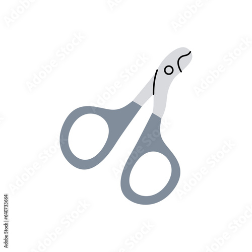 Nail clipper. Animals accessories, pet supplies. Vector illustration.