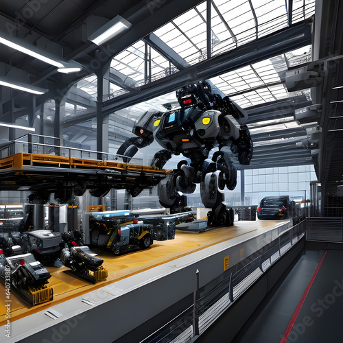 AI robot factory worker