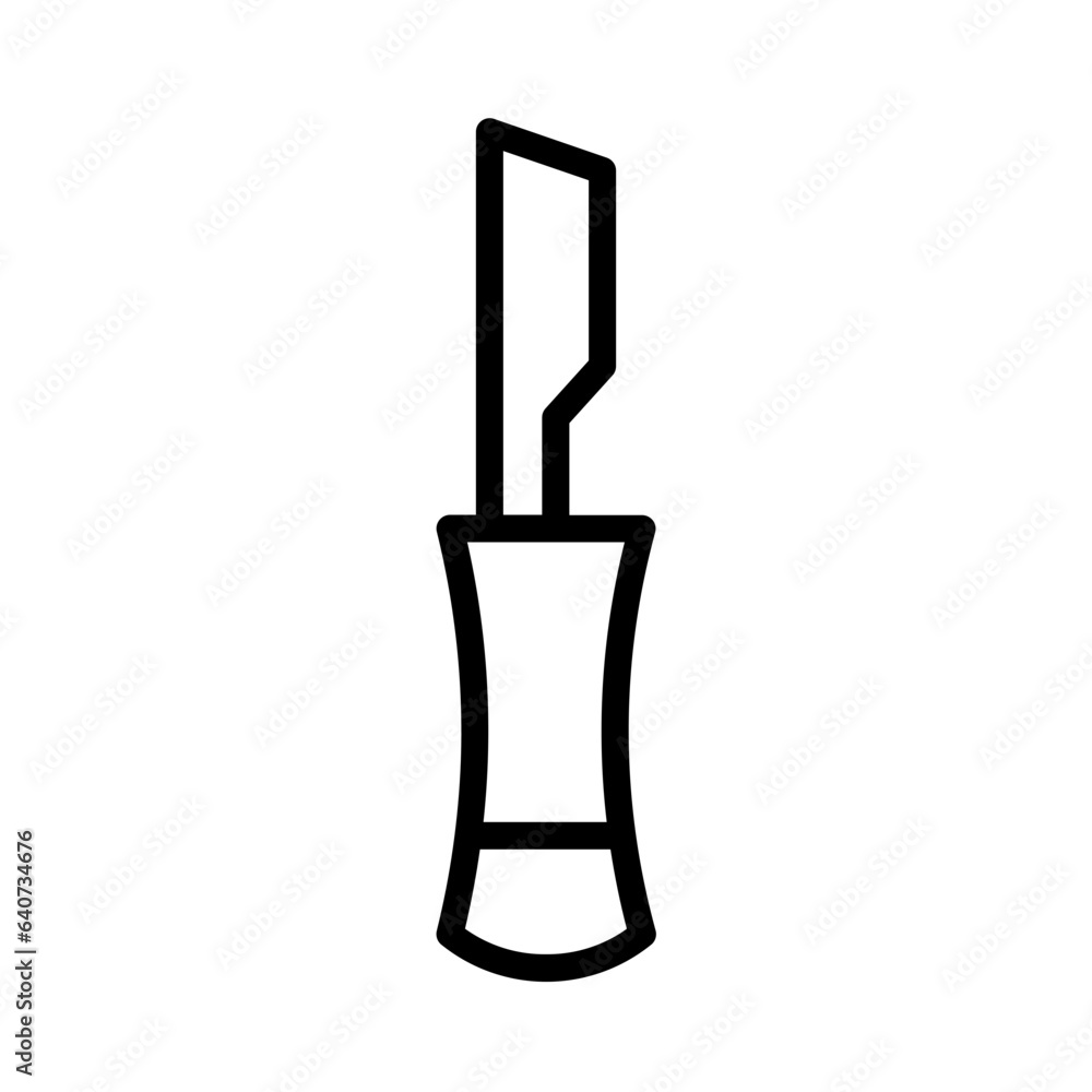  Knife Vector Thin Icon