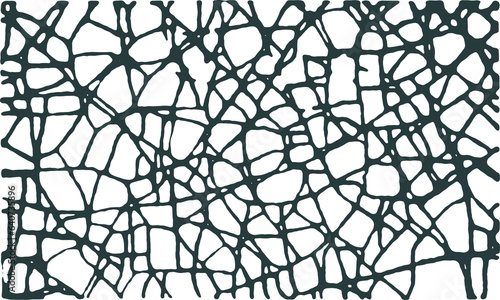 Abstract organic design background. Irregular innovative pattern. Neurographic drawing. Messy chaotic lines. Stone, tile texture.