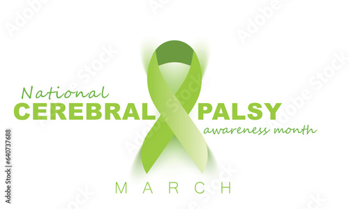 National cerebral palsy awareness month. background, banner, card, poster, template. Vector illustration.