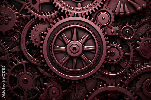 Wallpaper Mural burgundy color engine gear cool background Torontodigital.ca
