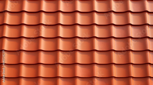 Terracotta-clay tiles background, red roof tiles.