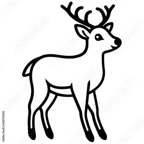 deer silhouette vector illustration