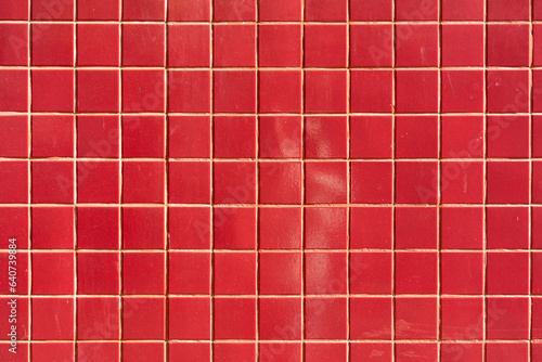 Obraz na plátne Red tiles background and texture.