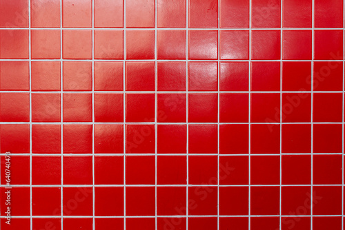 Foto Red tiles background and texture.