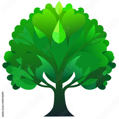 tree with leaves clipart