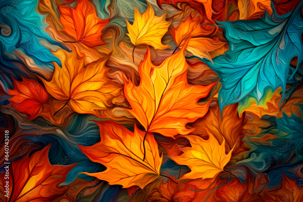 Fondo de pantalla de hojas de otoño. Fondo de pantalla de hojas de otoño.