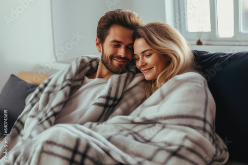 Joyful Togetherness Wrapped in a Blanket