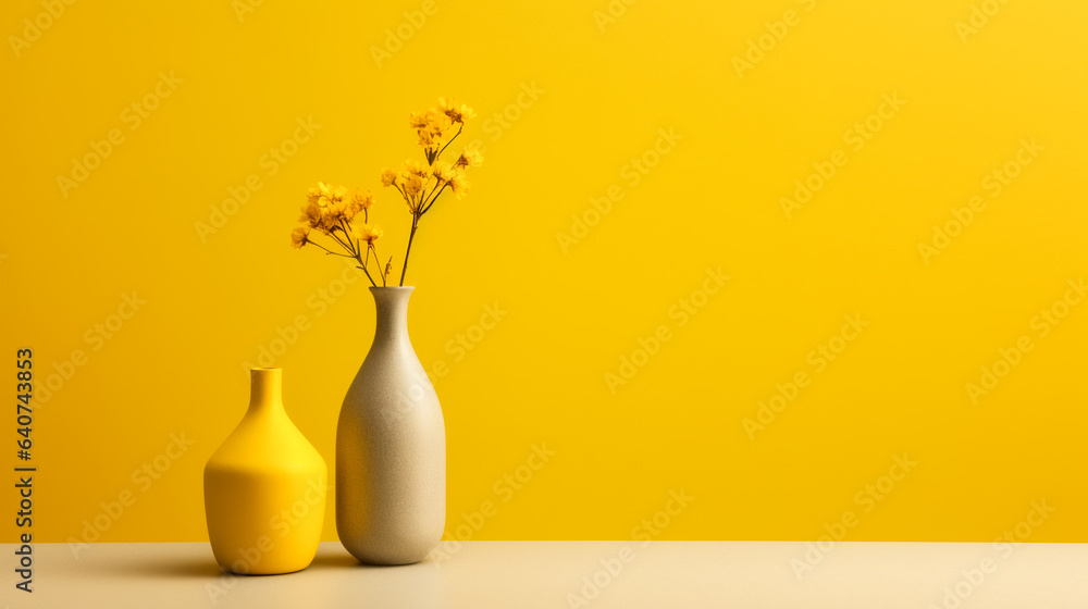 The Beauty of Yellow Minimalism. AI Generated The Beauty of Yellow Minimalism. AI Generated
