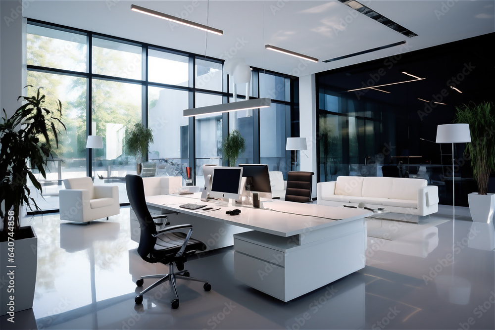 modern cozy office interior