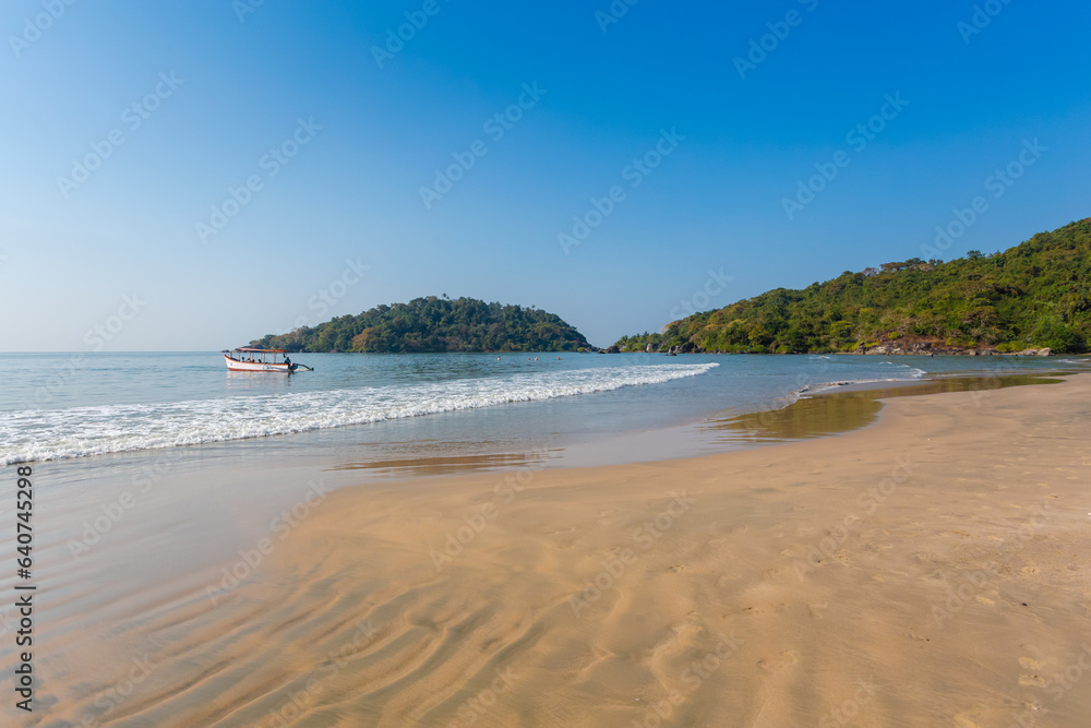 Fototapeta premium Beautiful Palolem beach in Goa India