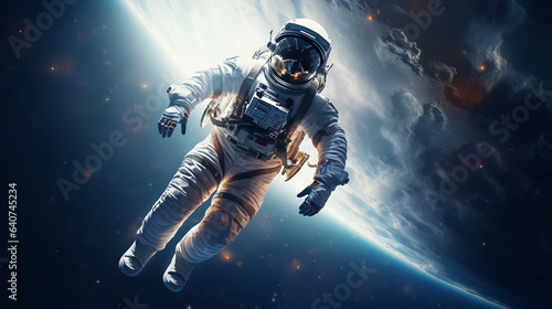 Image of an astronaut on space